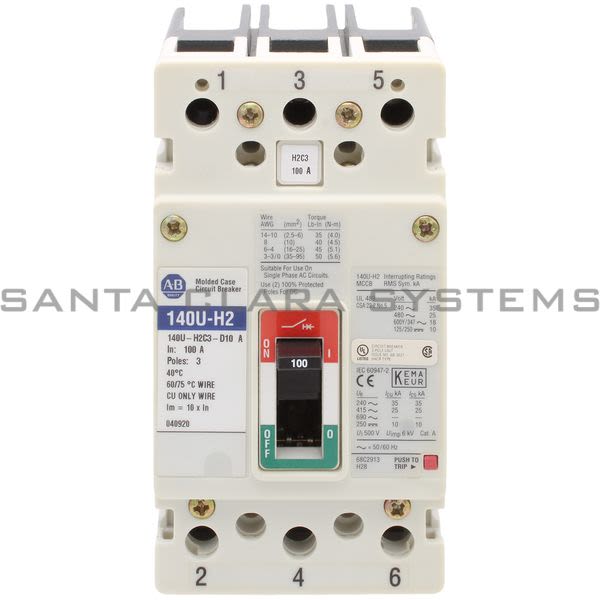 Allen Bradley 140U-H2C3-D10 Circuit Breaker Product Image