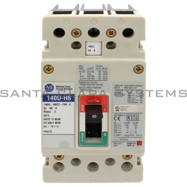 Allen Bradley 140U-H6C3-C60 Circuit Breaker Product Image