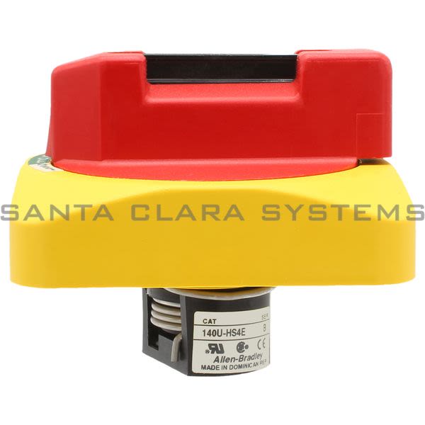 Allen Bradley 140U-HS4E Operating Handle | Red/Yellow Product Image