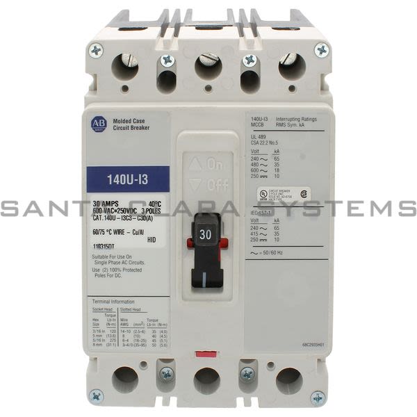 Allen Bradley 140U-I3C3-C30 Circuit Breaker Product Image