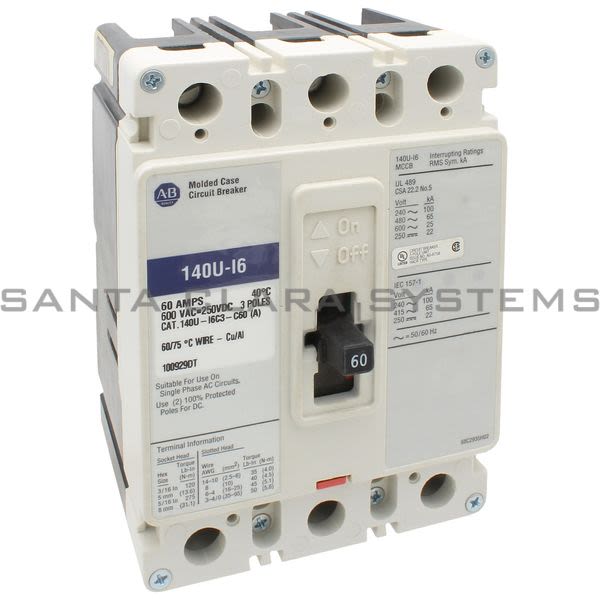Allen Bradley 140U-I6C3-C60 Circuit Breaker Product Image