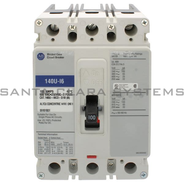 Allen Bradley 140U-I6C3-D10 Circuit Breaker Product Image