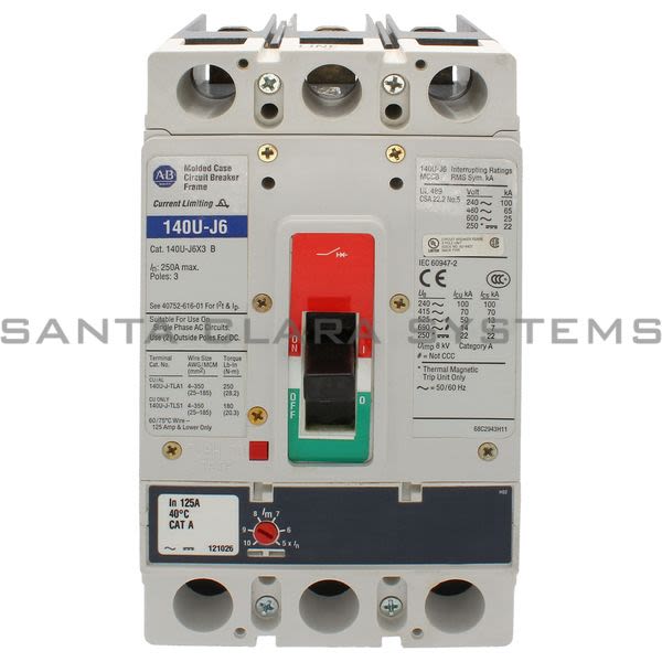Allen Bradley 140U-J6D3-D12 Circuit Breaker Product Image