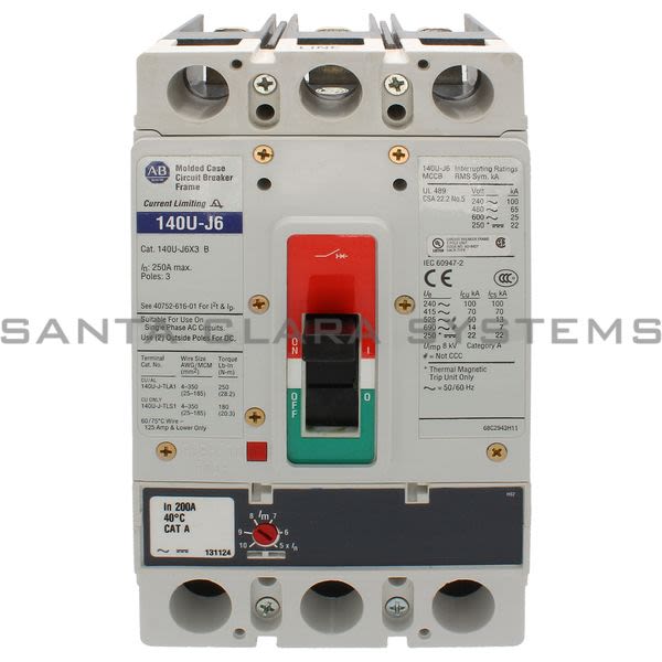 Allen Bradley 140U-J6D3-D20 Circuit Breaker Product Image
