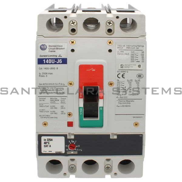 Allen Bradley 140U-J6D3-D22 Circuit Breaker Product Image