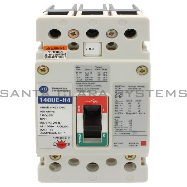 Allen Bradley 140UE-H4E3-D10 Circuit Breaker Product Image