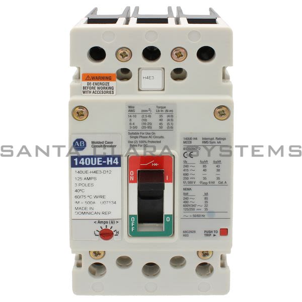 Allen Bradley 140UE-H4E3-D12 Circuit Breaker Product Image