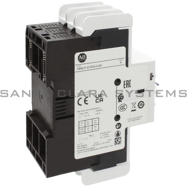 Allen Bradley 140UT-D7D3-C20 Circuit Breaker Product Image