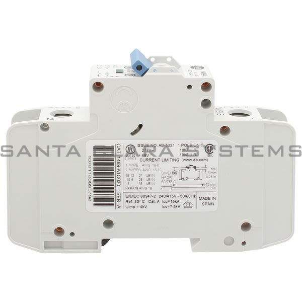 Allen Bradley 1489-A1C030 Circuit Breaker Product Image