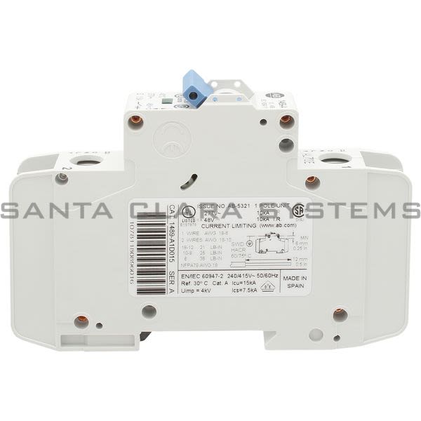 Allen Bradley 1489-A1D015 Circuit Breaker Product Image