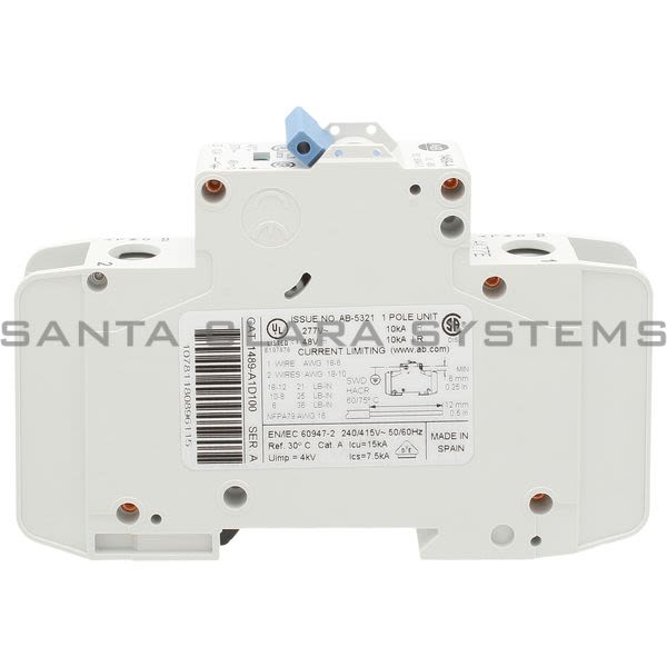 Allen Bradley 1489-A1D100 Circuit Breaker Product Image