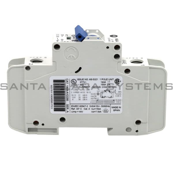 Allen Bradley 1489-A1D200 Circuit Breaker Product Image