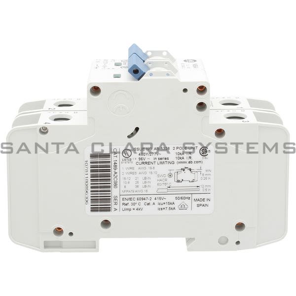 Allen Bradley 1489-A2C080 Circuit Breaker Product Image