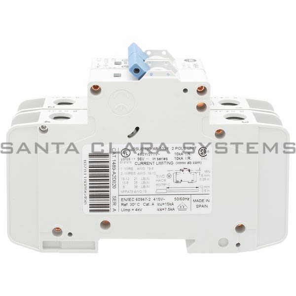 Allen Bradley 1489-A2D020 Circuit Breaker Product Image