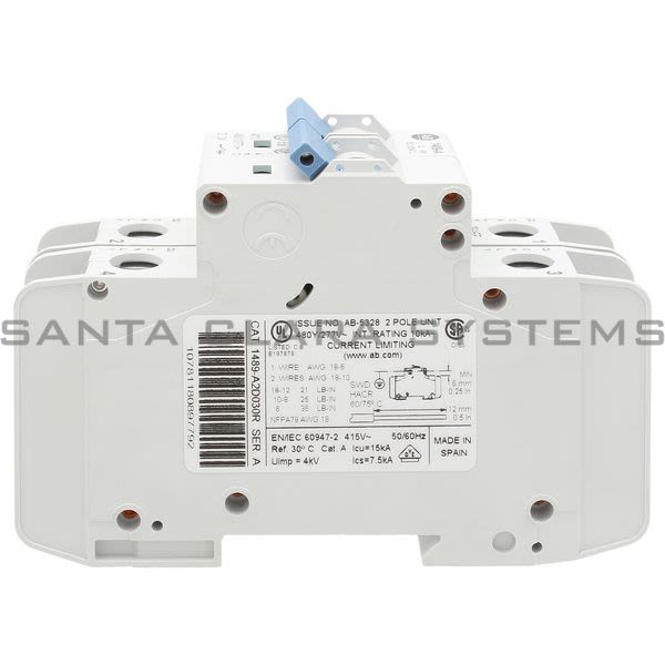 Allen Bradley 1489-A2D030R Circuit Breaker Product Image
