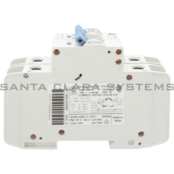 Allen Bradley 1489-A2D080 Circuit Breaker Product Image
