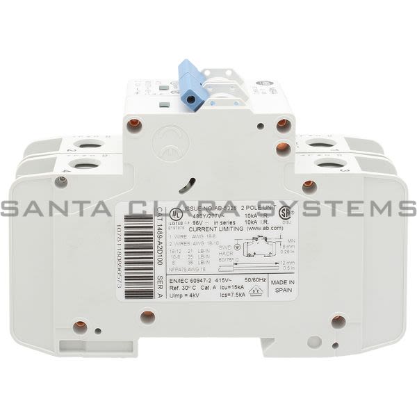 Allen Bradley 1489-A2D100 Circuit Breaker Product Image