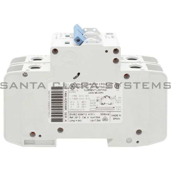 Allen Bradley 1489-A2D100R Circuit Breaker Product Image