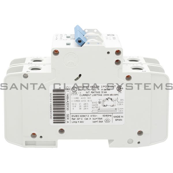 Allen Bradley 1489-A2D130 Circuit Breaker Product Image