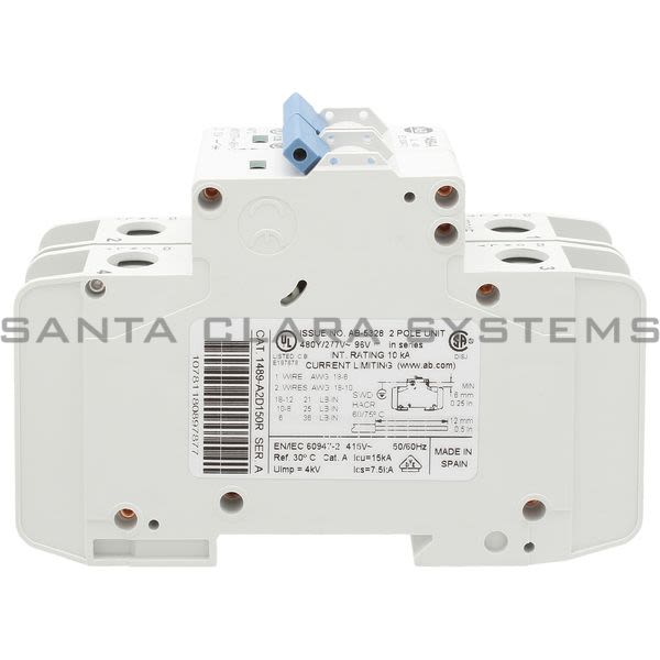 Allen Bradley 1489-A2D150R Circuit Breaker Product Image
