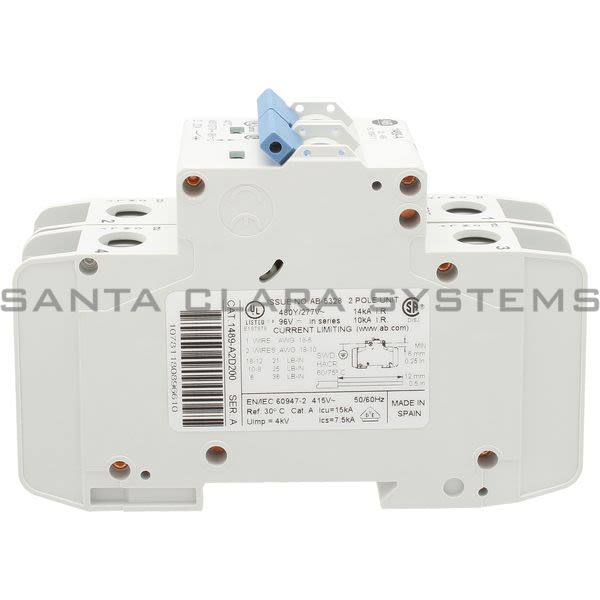 Allen Bradley 1489-A2D200 Circuit Breaker Product Image
