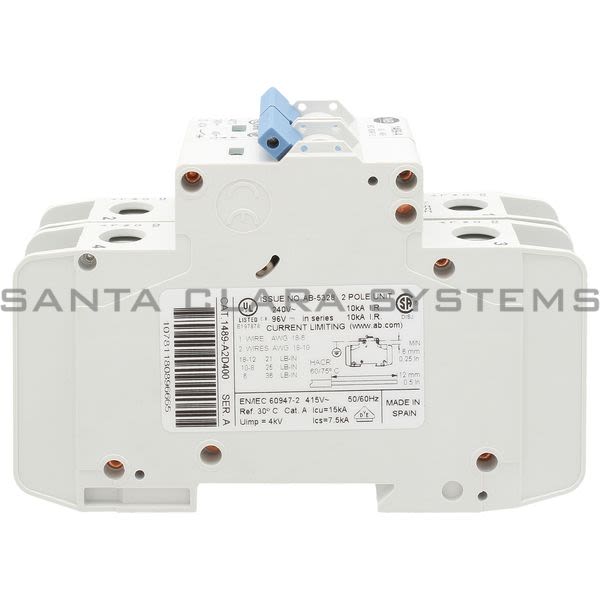 Allen Bradley 1489-A2D400 UL489 Miniature Circuit BIEC60947-2 Miniature Circ Product Image