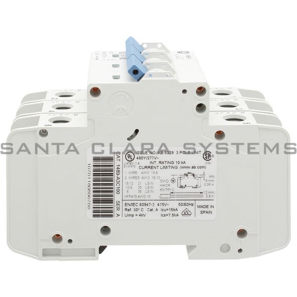 Allen Bradley 1489-A3C100 Circuit Breaker Product Image