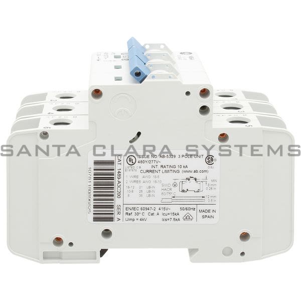 Allen Bradley 1489-A3C200 Miniature Circuit Breaker Product Image