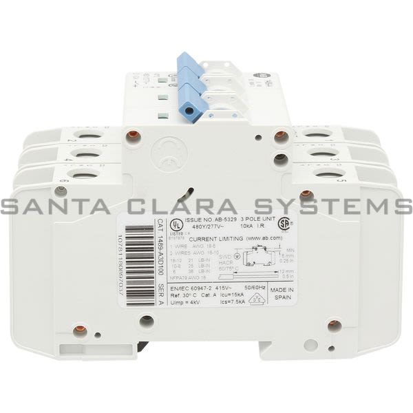 Allen Bradley 1489-A3D100 Circuit Breaker Product Image