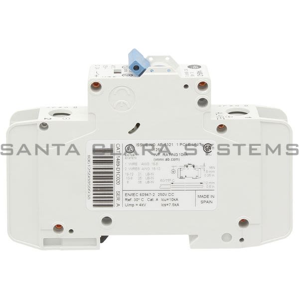 Allen Bradley 1489-D1C020 Circuit Breaker Product Image