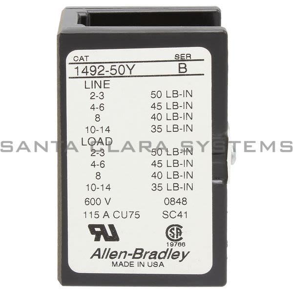 Allen Bradley 1492-50Y Feed-Through Power Block Product Image