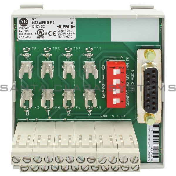 Allen Bradley 1492-AIFM4I-F-5 Fusible 4 Channel Analog IFM Product Image