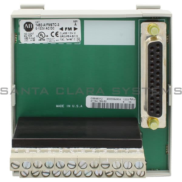Allen Bradley 1492-AIFM6TC-3 Analog IFM for Thermocouple Product Image