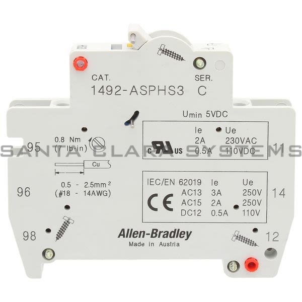 Allen Bradley 1492-ASPHS3 Contact Module Product Image