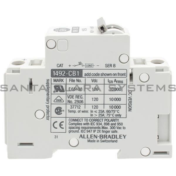 Allen Bradley 1492-CB1DG160 Circuit Breaker Product Image