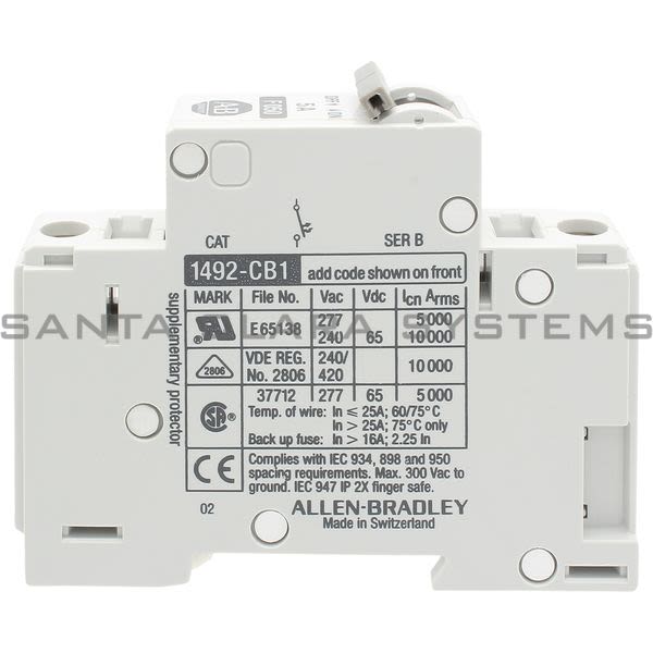 Allen Bradley 1492-CB1F050 Circuit Breaker Product Image