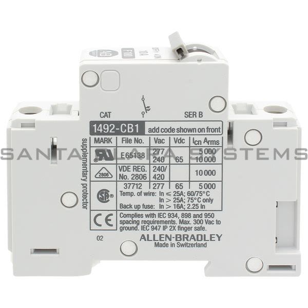 Allen Bradley 1492-CB1F100 Circuit Breaker Product Image