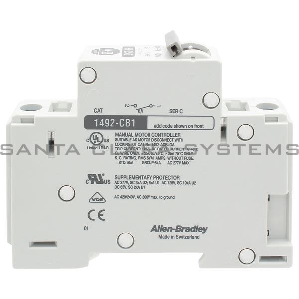 Allen Bradley 1492-CB1H050 Circuit Breaker Product Image