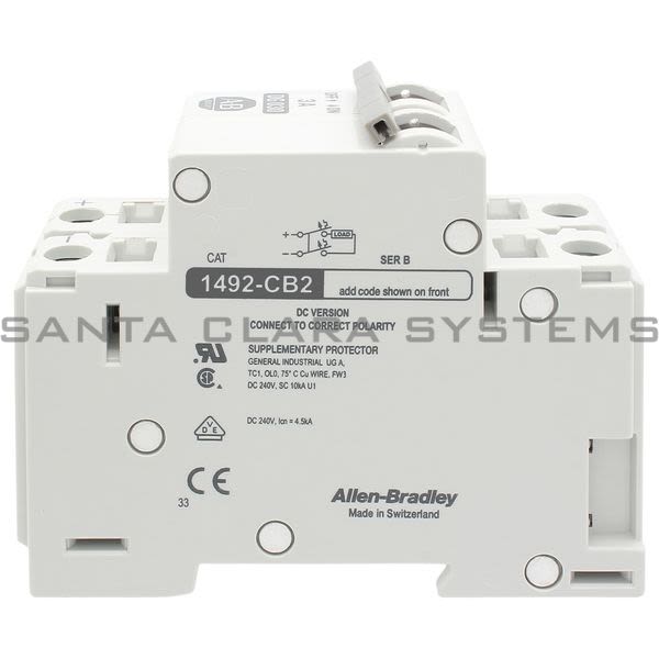 Allen Bradley 1492-CB2DG030 DC Suppl. Protect.,2 Pole,3A Product Image