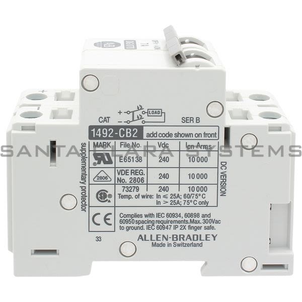 Allen Bradley 1492-CB2DG070 Circuit Breaker Product Image