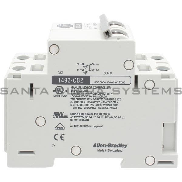 Allen Bradley 1492-CB2F100 Circuit Breaker Product Image