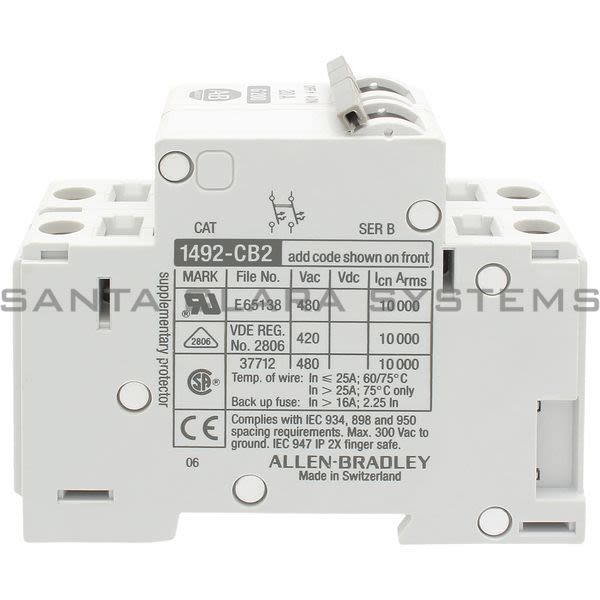 Allen Bradley 1492-CB2G200 Circuit Breaker Product Image