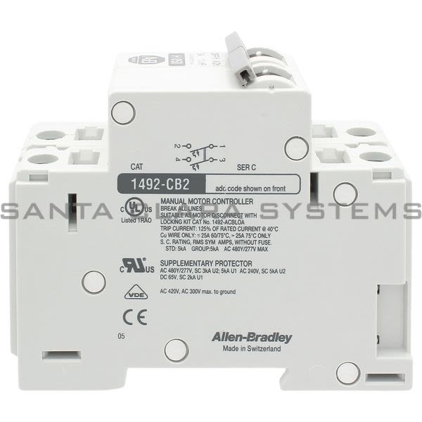 Allen Bradley 1492-CB2H050 Circuit Breaker Product Image