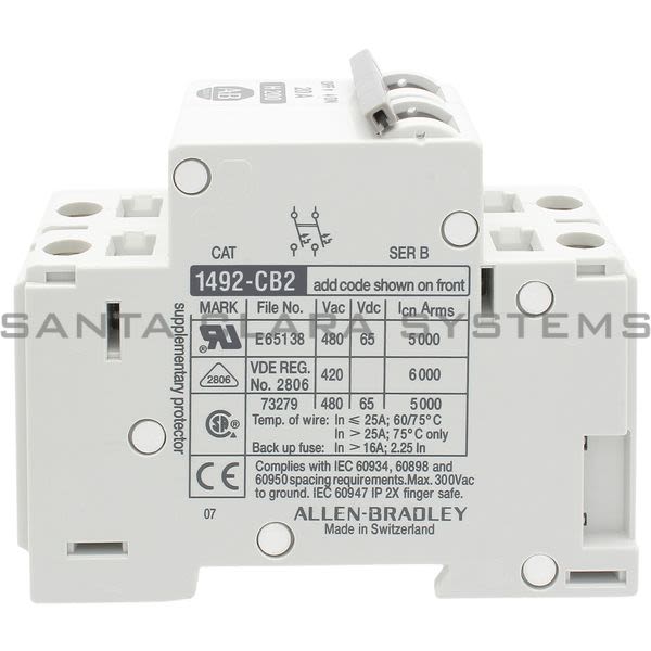 Allen Bradley 1492-CB2H200 Circuit Breaker Product Image