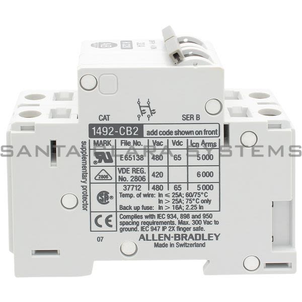 Allen Bradley 1492-CB2H320 Supp Prot/Man Motor Cntr 2 Pole, 32A Product Image