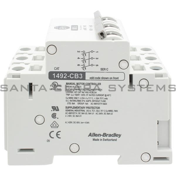 Allen Bradley 1492-CB3F300 Circuit Breaker Product Image