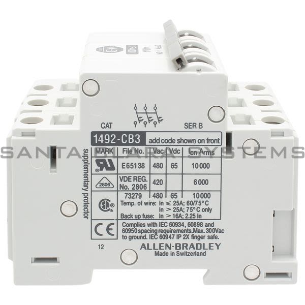 Allen Bradley 1492-CB3F400 Circuit Breaker 40A Product Image
