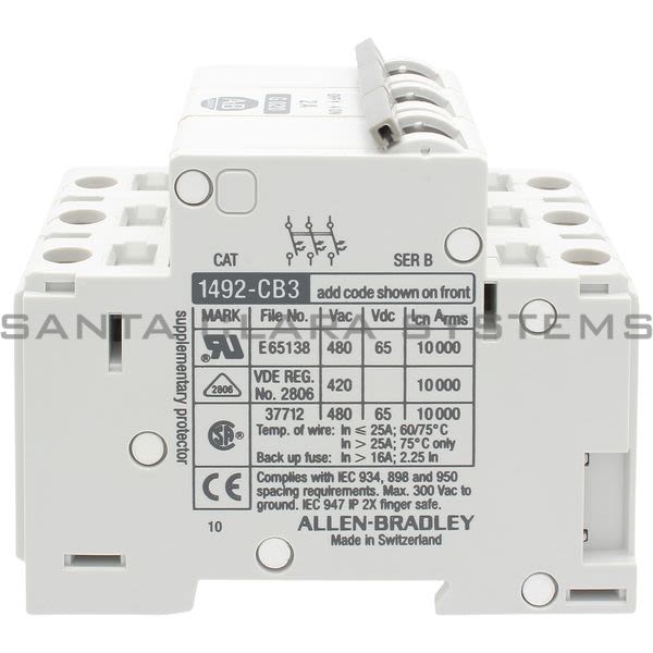 Allen Bradley 1492-CB3G020 Circuit Breaker Product Image