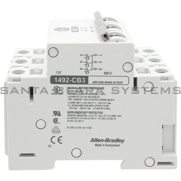 Allen Bradley 1492-CB3G050 Circuit Breaker Product Image