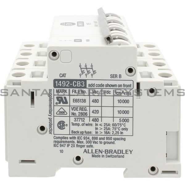 Allen Bradley 1492-CB3G060-N Circuit Breaker Product Image